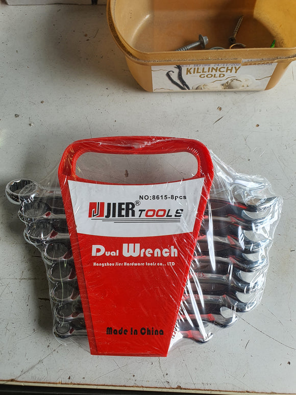 Ring Spanner Set Chrome Vanadium 8-19mm