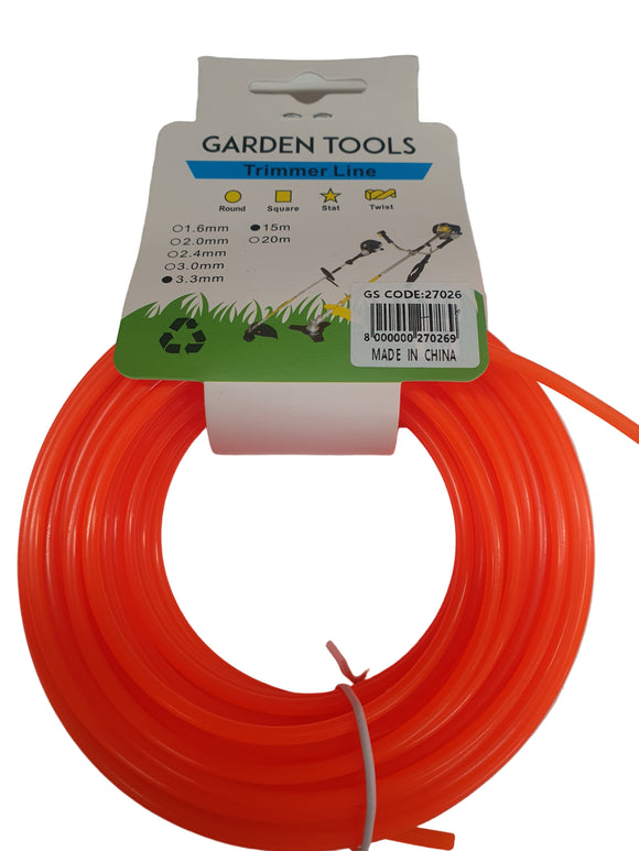 Garden Tools Trimmer Line 3.3mm x 15m